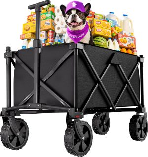 BEAU JARDIN Folding Beach Wagon 350 Pound